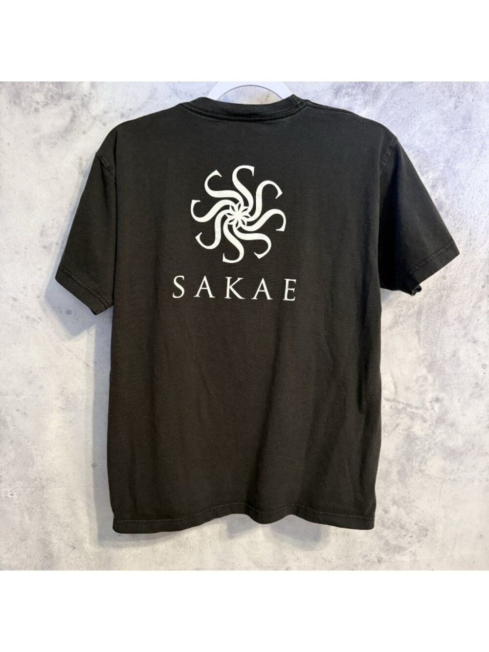 Vintage Sakae Yamaha Drums T Shirt Mens Large L Black Short Sleeve Cross Stitch